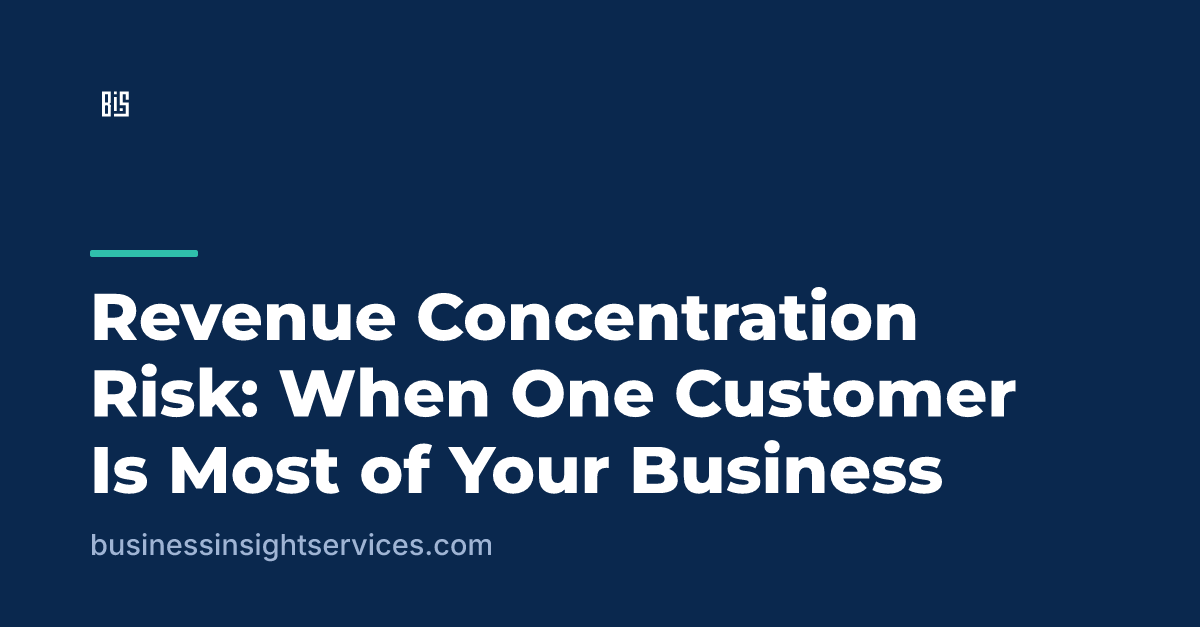 Revenue Concentration Risk: When One Customer Is Most of Your Business